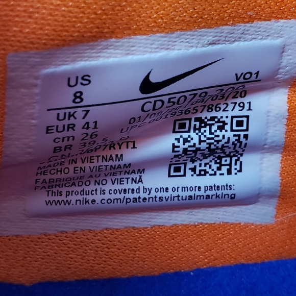 Nike PG4 Digi Camo Total Orange Black CD5079-200 Basketball Shoes Men's 8 - Picture 6 of 8